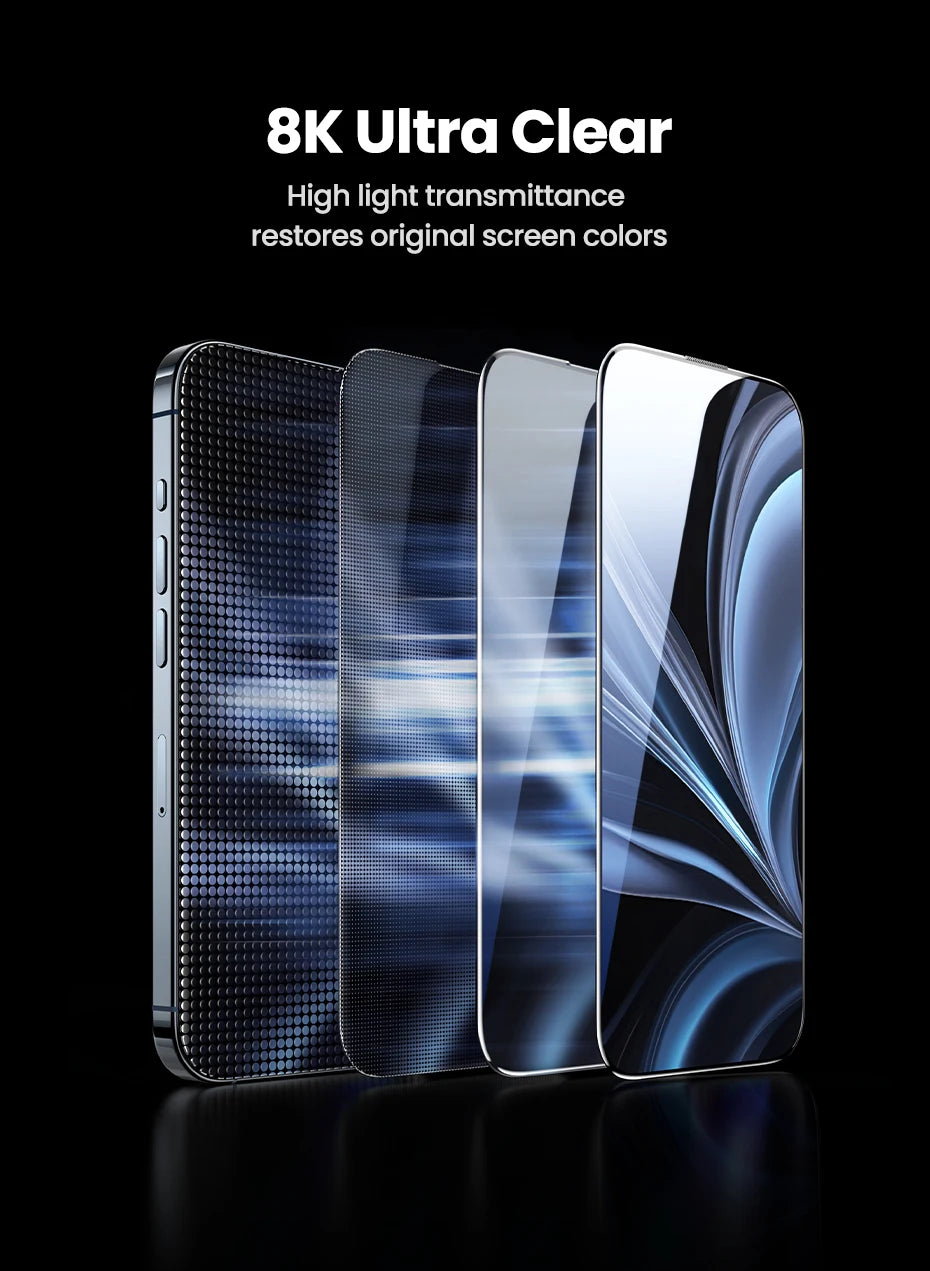 UGREEN Dust-free Screen Protector For iPhone 16 Pro Max Tempered Glass For iPhone 16 Pro Screen Protectors 15Pro Plus Film