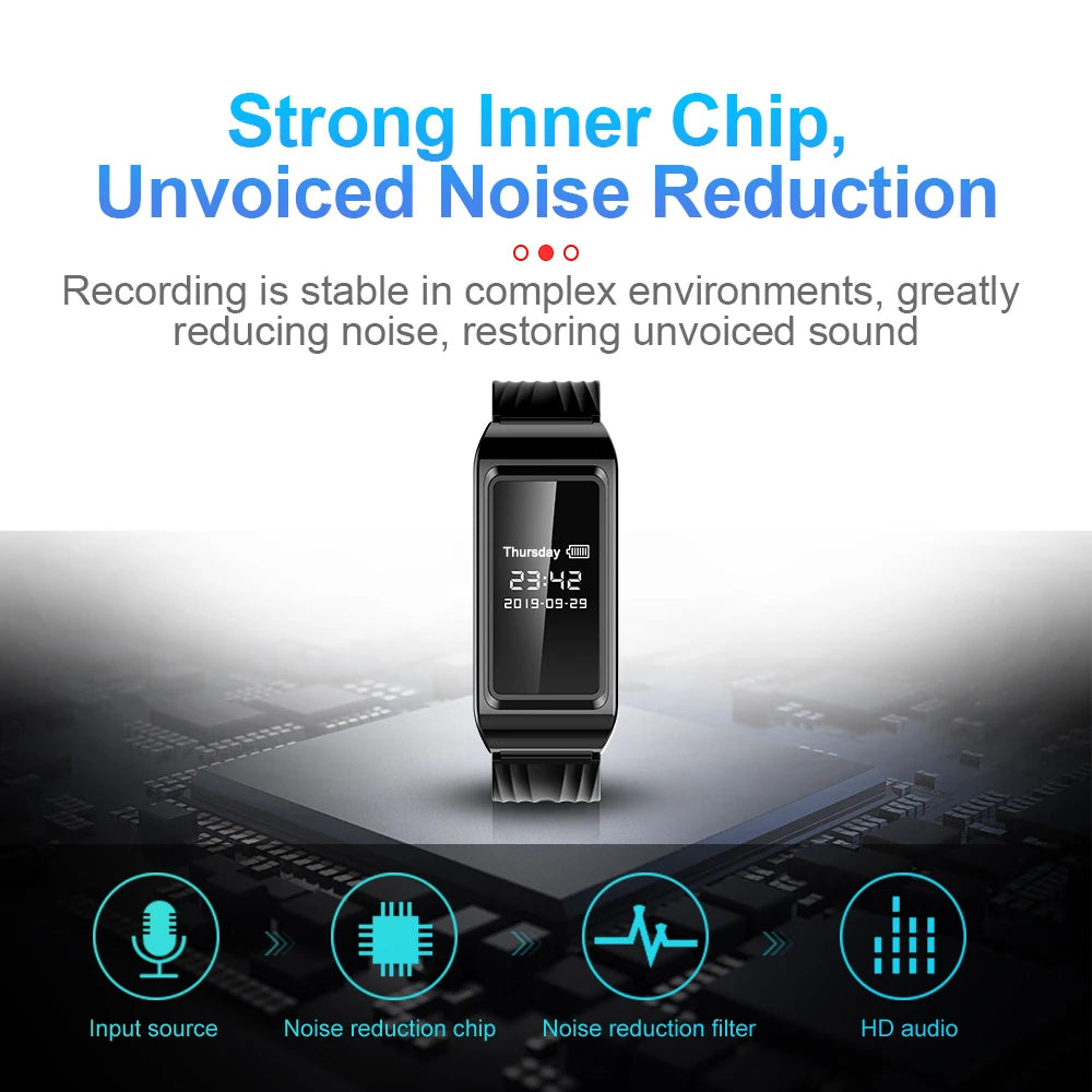Mini Camera Watch Voice Video Recorder 1080P HD DV Professional Digital Bracelet Dictaphone Sound Small Micro For Home Secure - Universal Market