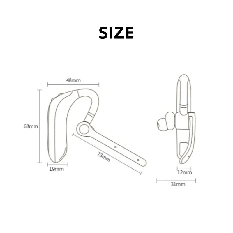 M80A Wireless Bluetooth Headset 5.3 Earphones Dual Connection Headphone with Dual Mic ENC Noise Cancelling Hands-free Earbuds - Universal Market
