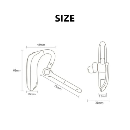 M80A Wireless Bluetooth Headset 5.3 Earphones Dual Connection Headphone with Dual Mic ENC Noise Cancelling Hands-free Earbuds - Universal Market