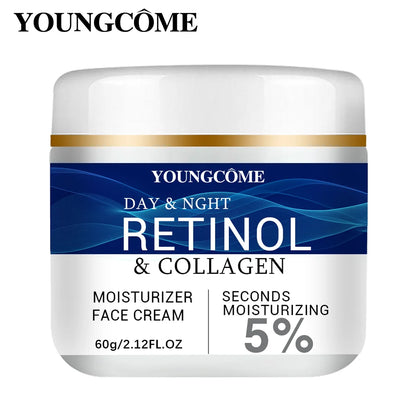 Collagen Retinol HyaluronicAcid Facial Cream Anti Aging Firming Lifting Fade Fine Lines Whitening Moisturizing Brightening Skin