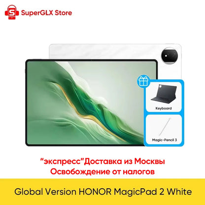 Global Version Original Honor Tablet MagicPad 2 Snapdragon 8s Gen 3 12.3'' 3K OLED 144Hz Display Pad 10050mAh Long Battery Life