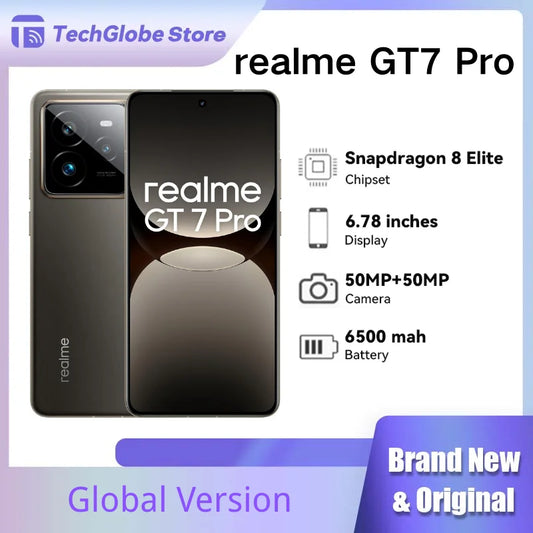 Realme GT 7 Pro 5G, 6.78 inch, Snapdragon Elite processor, Titan battery 120W 6500mAh, IP69 Smartphone
