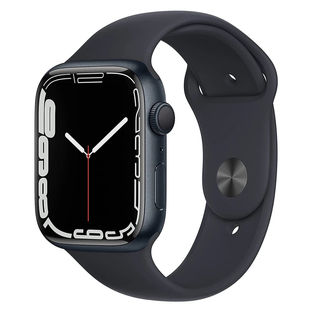 100% Original Apple Watch Series 7 41mm / 45mm Apple Watch S7 Aluminum Case with Sport Band iOS SmartWatch