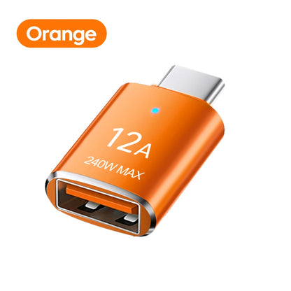 12A OTG USB 3.0 To Type C Adapter USB Female To Type c Male Fast Charging adadpter OTG USB C For Xiaomi Samsung Laptop PC