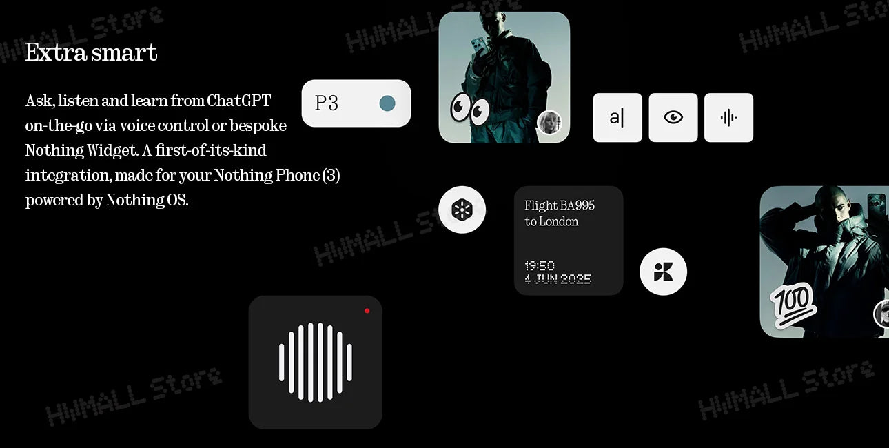 Global Version Nothing Phone (3) Qualcomm Snapdragon 8S Gen 4 6.77 AMOLED 120Hz Triple 50MP Camera 3 mics