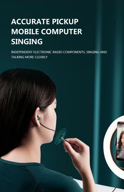 #Type C Headphones HiFi Bass Stereo Volume Control Headset With HD Mic 3.5mm Wired Earbuds For iPhone15/Samsung Galaxy Earphones - Universal Market
