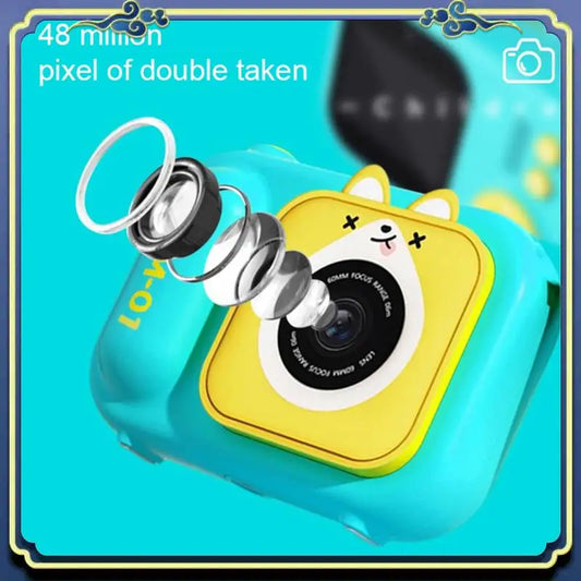 Portable S11 48MP Handheld Bracket HD Dual-Lens Children Camera With Photo Video Support Fixed Multifunctional Camera, Easy Inst