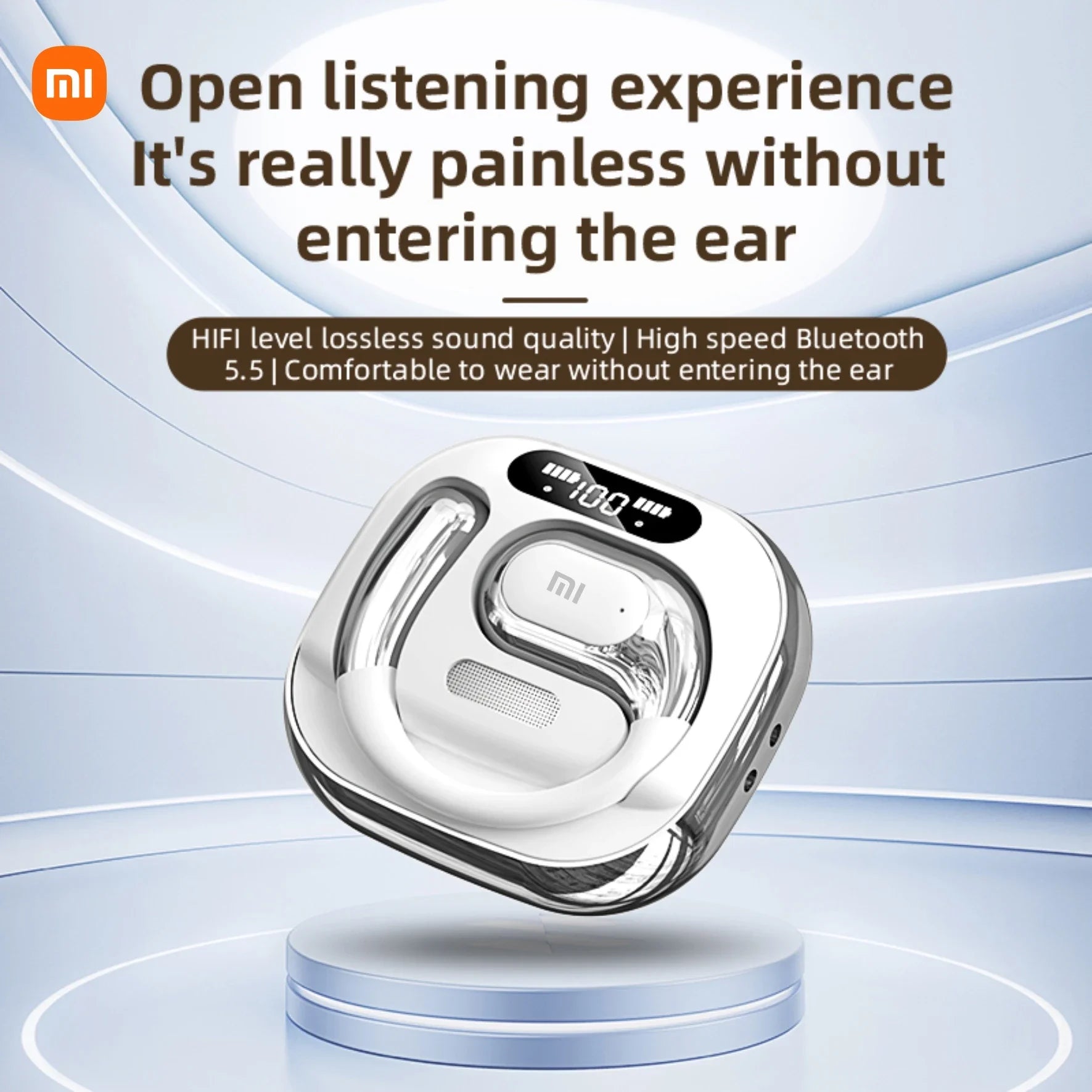 Xiaomi K02 Wireless Bluetooth 5.5 Smart with Microphone Noise Cancellation Sports OWS Long Resistance Headphones - Universal Market
