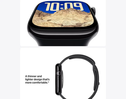 Apple Watch Series 10 GPS Smartwatch with Aluminium Case with Sport Band Water Resistant Always-On Retina Display
