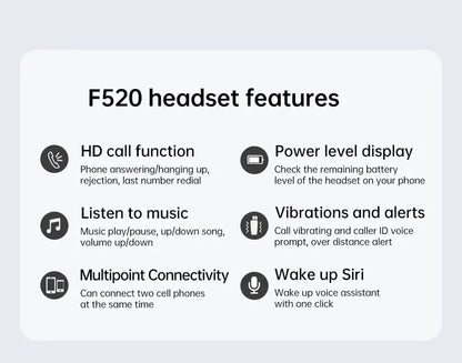 Fineblue F520 Mini Wireless Earphone Bluetooth 5.3 Retractable Headset in Lotus One Ear Calls Remind Vibration Sport Headphone - Universal Market
