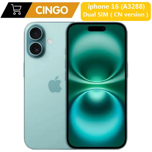 Original iPhone 16 physical SIM 6.1 inch A18 Mobile Phone 5G Unlock Apple Phone Face ID 8GB+128/256/512GB Smart Phone Dual SIM