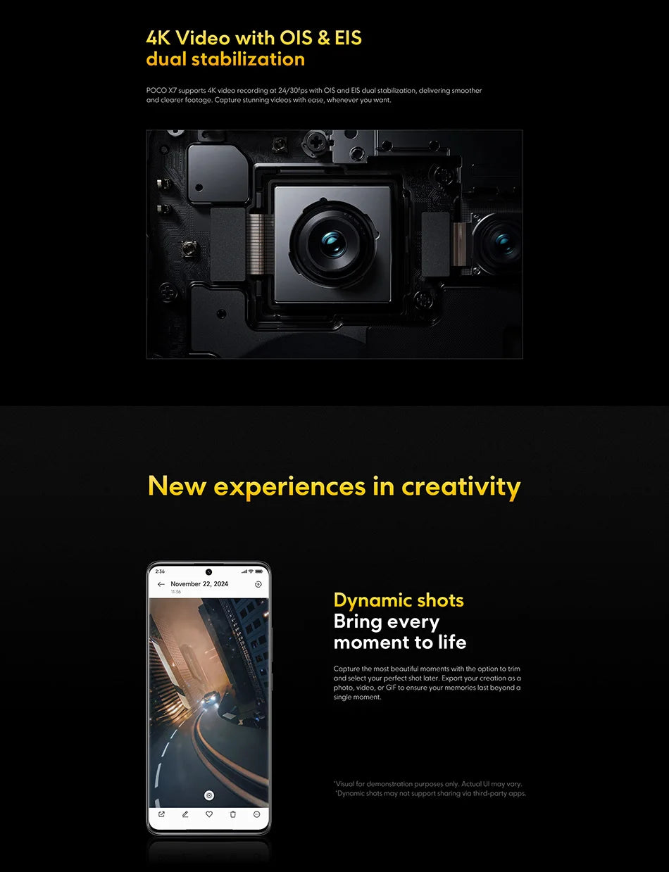 POCO X7 Global Version Cellphone 256GB 512GB Dimensity 7300-Ultra 6.67" 1.5K AMOLED Curved Display 45W Turbo Charging NFC IP68