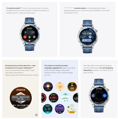 HUAWEI WATCH GT5 Chinese version (41mm) (46mm) Bluetooth call HarmonyOS 1.32-inch/1.43-inch AMOLED Battery capacity 323mAh/524mA
