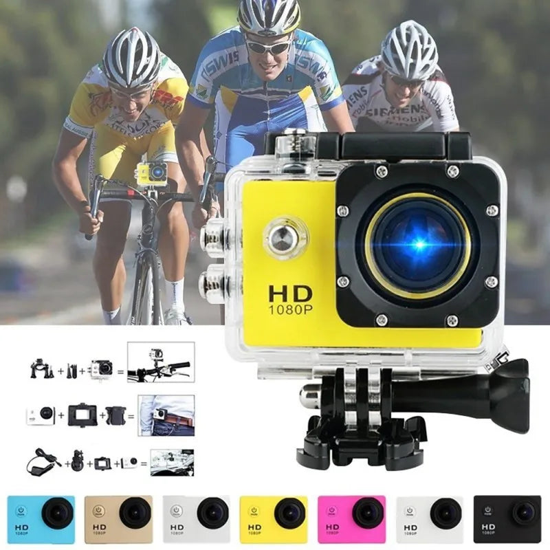 Ultra HD SJ4000 30FPS Mini Camera 2.0 Screen Mini Helmet 30m Waterproof Sports DV Micro Camera Mini Camcorder - Universal Market