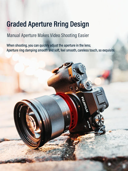 Viltrox 75mm F1.2 pro AF Auto Focus Large Aperture Lens for Fujifilm XF mount Camera for Fuji X X-T4 T100 X-H2S XT30 X-Pro3 - Universal Market
