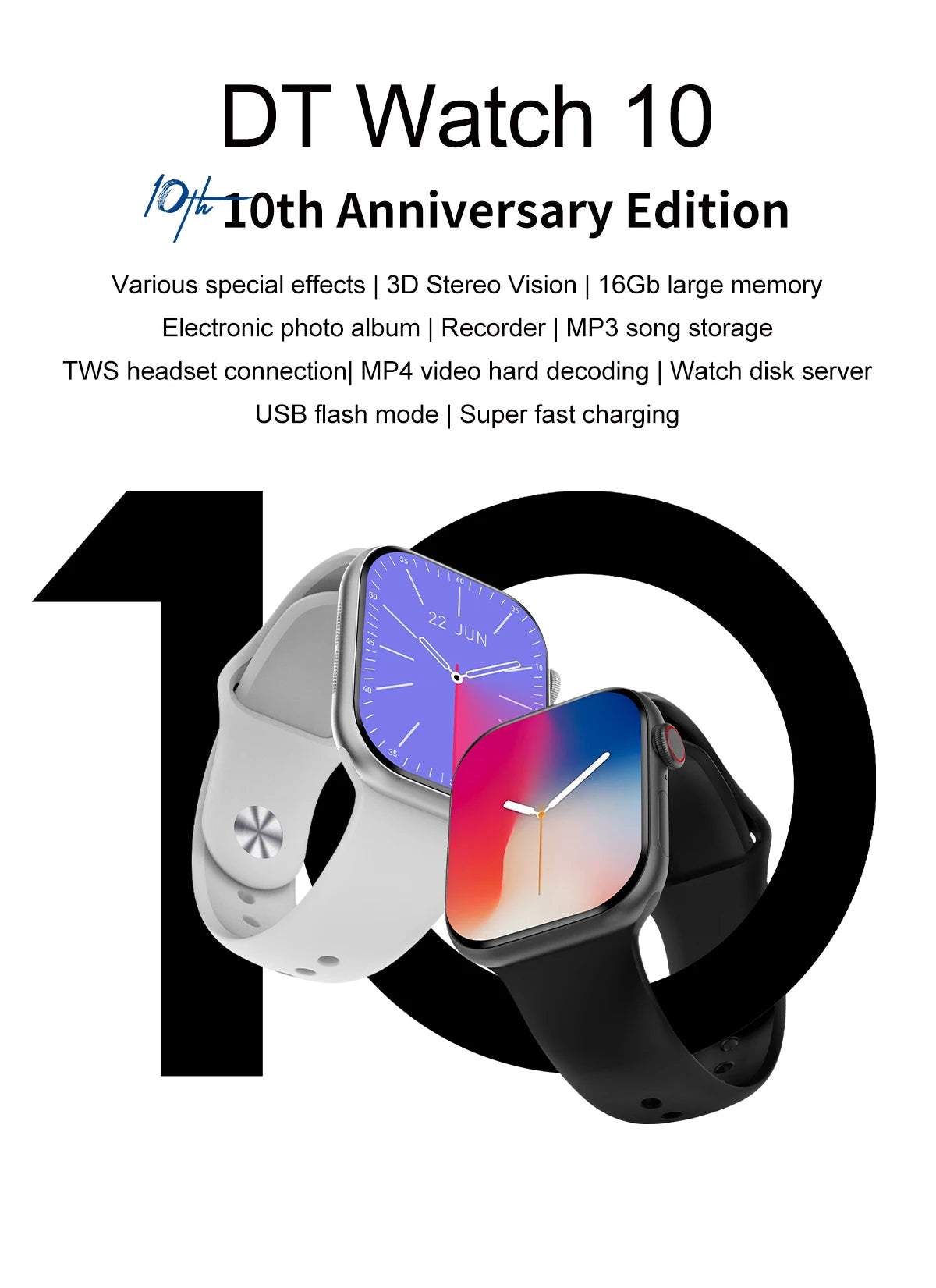 2025 New Series 10 For Apple Watch 10 SmartWatch 16G Memory Music Video NFC Bluetooth Call Waterproof Smartwatch For Android IOS