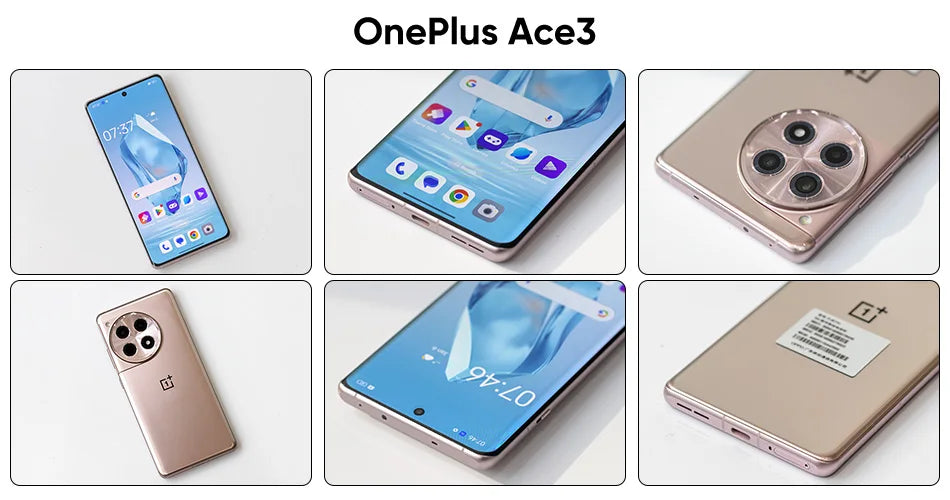 Oneplus ACE 3 5G Global Rom Snapdragon 8 Gen 2 6.78'' 1.5K 120Hz AMOLED Display Screen 5500mAh Battery 100W SUPERVOOC Charge