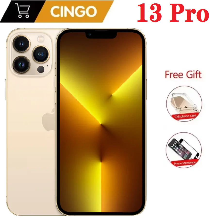 Unlocked Orignal Apple iPhone 13 Pro 128GB 256GB ROM 13pro 5G A15 Bionic Face ID 6.1" OLED NFC Cell phone 13 pro