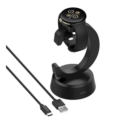 2025 New-Magnetic Charger Dock Stand With USB Type-C Charging Cable Charge Station Base For Google Pixel Watch 3 41MM 45MM