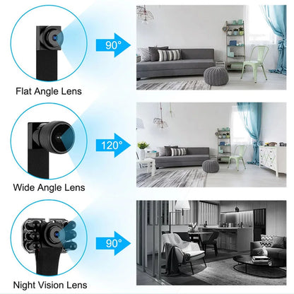 HD 1080P DIY Portable WiFi IP Mini Camera P2P Infrared Night Vision Remote View Micro Webcam Camcorder Wearable Video Recorder - Universal Market