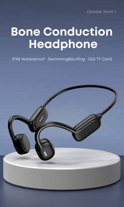 Xiaomi Bone Conduction Earphone IPX8 Wireless Open Headset Bluetooth 5.3 Swimming Bluetooth Headphones 32GB MP3 Sports Earbuds - Universal Market