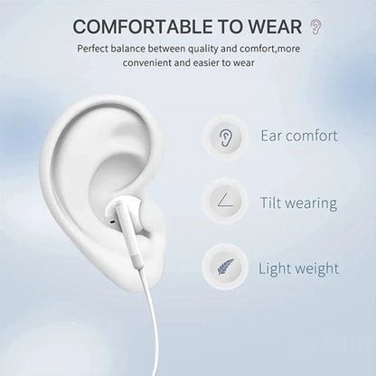 Original Headphones For Apple iPhone 16 15 14 13 12 11 Pro Max Plus For Lightning USB C 3.5MM In-ear Wired Earphones Accessories - Universal Market