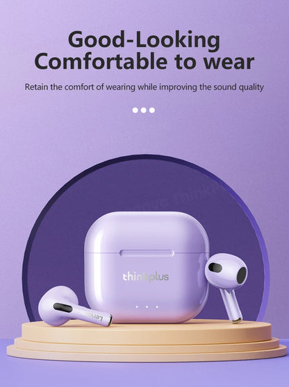 Lenovo LP40 Plus Bluetooth Earphones Wireless Headset Noise Reduction Headphones 230mAh HiFi Stereo Sports Earbuds With Mic - Universal Market