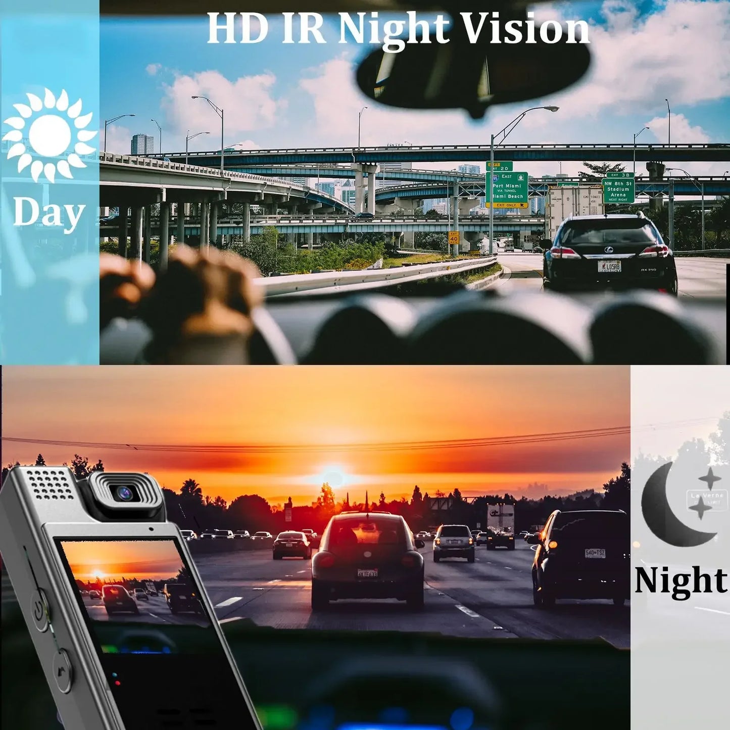 VIVO 8K HD Mini Action Camera Wifi Back Clip 180° Rotatable IR Night Vision Sports Cam Travel Bicycle Driver Video Recorder