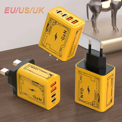 XIAOMI 4 Port USB C PD Ultra 120W Fast Charger USB 3.0 Type C EU Plug Mobile Phone Charger Quick Charging For iPhone Huawei 2025