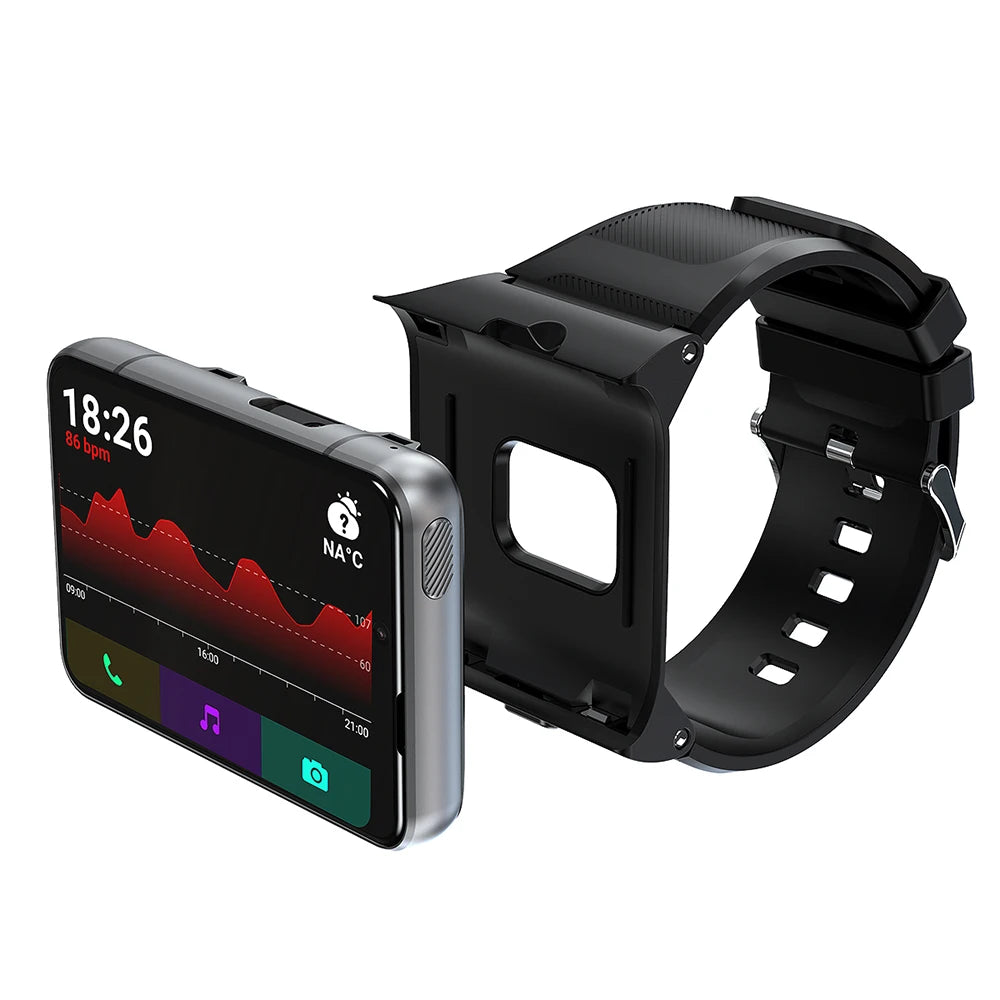 LOKMAT APPLLP MAX 4G Smart Watch Phone 4GB+64GB 2.88-inch Full Touch 5MP+13MP Camera Video Chat Wifi Sports Smartwatch Men Women