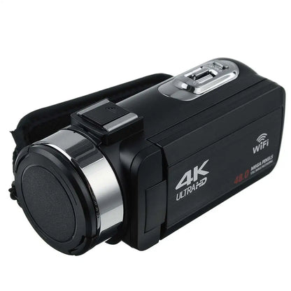 4K Ultra HD Video Camera 30MP WiFi DV Camcorder Digital Video Camera 270 Degree Rotation Touch Screen 16X Digital Zoom Camera
