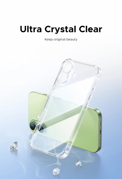 UGREEN Airbags Case for iPhone 17 16 15 Pro Max Clear Case Transparent Cover for iPhone 16 Pro 17 Air Protective Case Shockproof