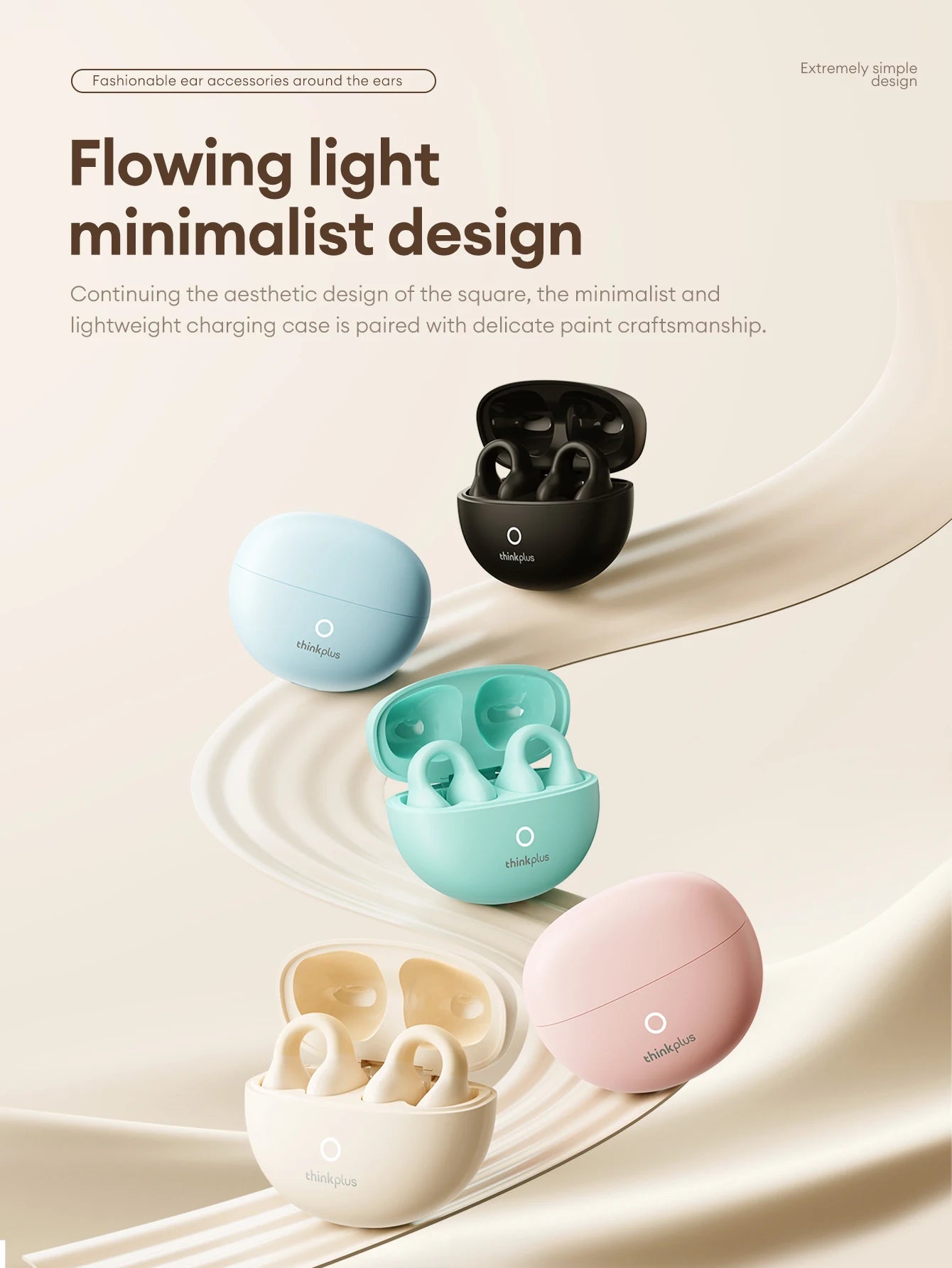 Lenovo LP25 OWS Bluetooth 5.4 Wireless Earphone Long Battery Life Headset Noise Canceling Gaming Headphones HIFI Stereo With Mic - Universal Market