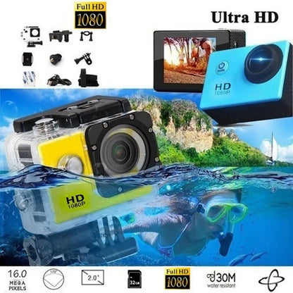 Ultra HD SJ4000 30FPS Mini Camera 2.0 Screen Mini Helmet 30m Waterproof Sports DV Micro Camera Mini Camcorder - Universal Market