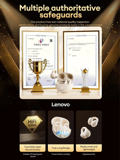 Lenovo LP25 OWS Bluetooth 5.4 Wireless Earphone Long Battery Life Headset Noise Canceling Gaming Headphones HIFI Stereo With Mic - Universal Market
