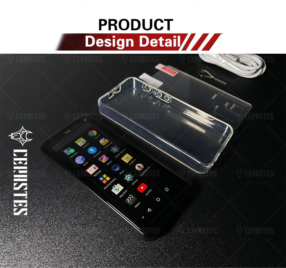 MP3 Mp4 Player Bluetooth 5.0 Wifi MP5 Android with Multiple Language/Google Service/youtube/Spotify/Free APP/Speaker/Browser/FM