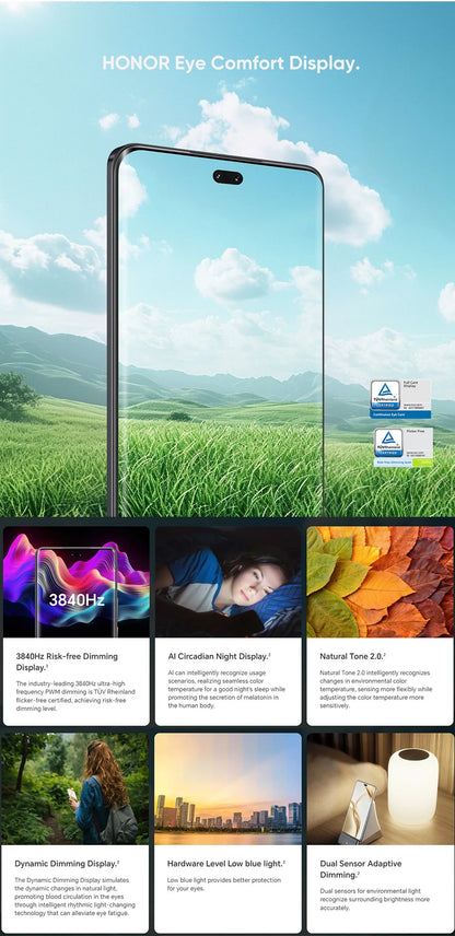 HONOR 200 Pro Global Version 6.78'' 5G Smartphone Snapdragon 8s Gen 3 120Hz AMOLED Display 5200mAh Battery 100W SuperCharge