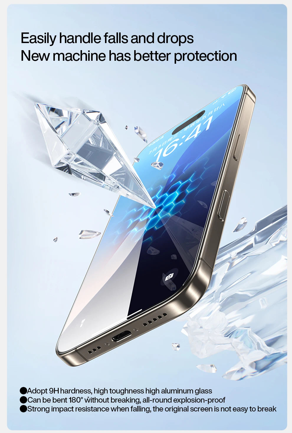 SmartDevil Dust-free Box Screen Protector for iPhone 16 Pro Max 15 14 HD Clear Tempered Glass Film Anti-fingerprint