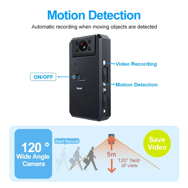 MD90 Mini Camcorder 1080P Body Camera Night Vision Sport Outdoor DV Voice Video Recorder Action HD Cam Recorder - Universal Market