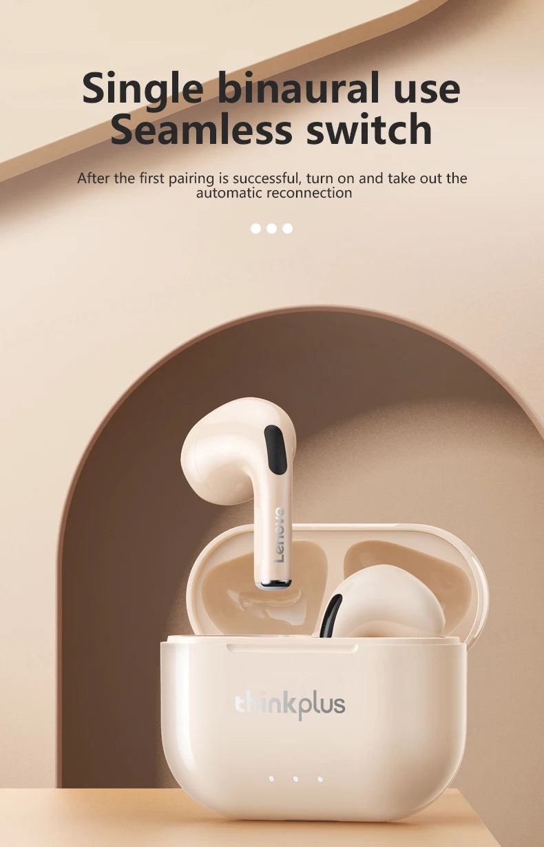 Lenovo LP40 Plus Bluetooth Earphones Wireless Headset Noise Reduction Headphones 230mAh HiFi Stereo Sports Earbuds With Mic - Universal Market