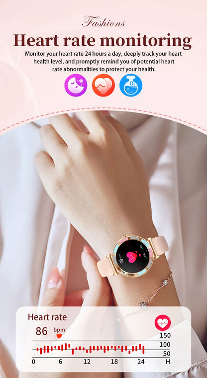 Time Owner Smart Watch 2025 Woman Bluetooth Call Watch Health Monitoring AI Voice Exercise Fitness Tracker Ladies smartwatch