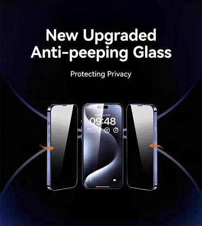 Joyroom 1/2PCS Anti-Spy Glass For iPhone 17 Pro Max Privacy Screen Protector Glass For iPhone 12-17 Pro Max Tempered Glass Film