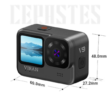 NEW CERASTES V9 4K WiFi Anti-shake Action Camera Go With Remote Control Screen Waterproof Sport Camera pro drive recorde