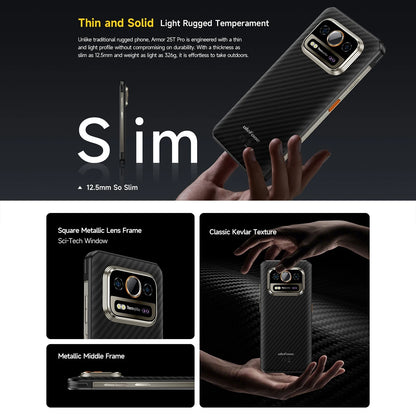Ulefone Armor 25T Pro 5G Rugged Smartphone Thermal Imaging Android 14 Waterproof 6.78'' 33W 50MP+64MP 6GB+256GB 6500mAh NFC