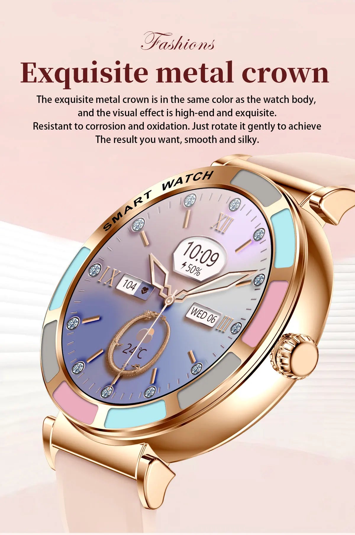 Time Owner Smart Watch 2025 Woman Bluetooth Call Watch Health Monitoring AI Voice Exercise Fitness Tracker Ladies smartwatch