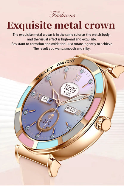Time Owner Smart Watch 2025 Woman Bluetooth Call Watch Health Monitoring AI Voice Exercise Fitness Tracker Ladies smartwatch
