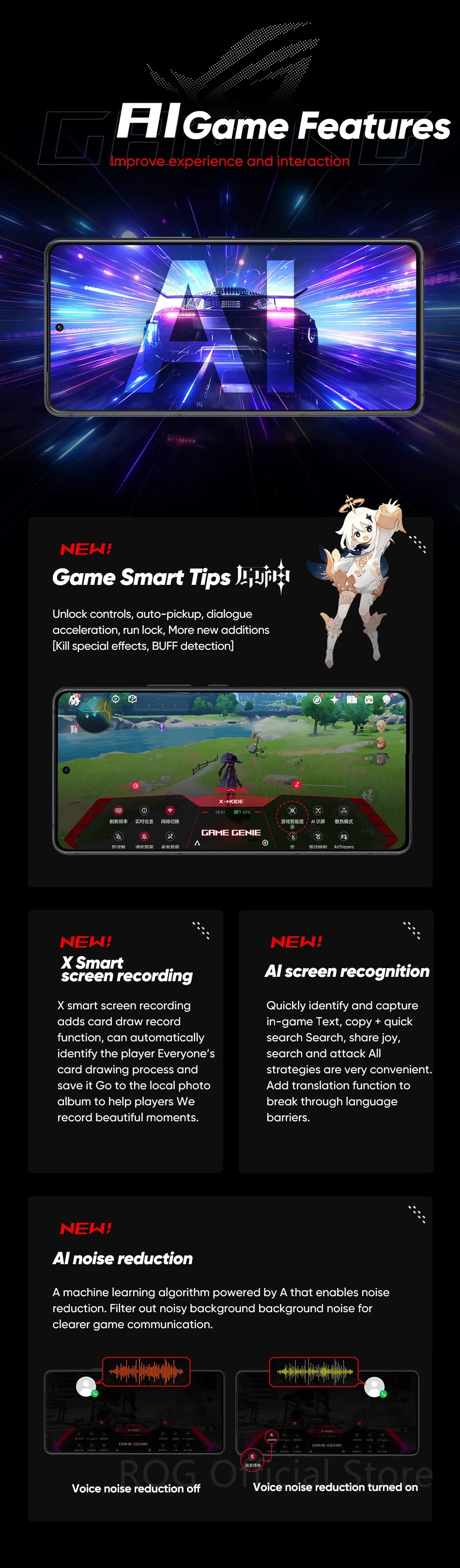 World Premiere ASUS ROG Phone 9 5G Smartphone Snapdragon 8 Elite 6.78‘’ 185Hz AMOLED Display ROG 9 Pro 5800mAh NFC Mobile Phone