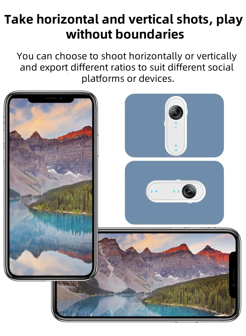 1080P HD Outdoor Sports Camera Anti-shake Waterproof WiFi Action Camera Long Battery Life Hands-Free 120° Wide-angle 1080P