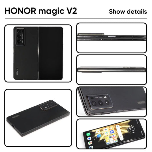 Honor Magic V2 5G Foldable LTPO Global Version 7.92"  OLED 120Hz Display Snapdragon 8 Gen 2 66W SuperCharge 5000mAh Battery NFC